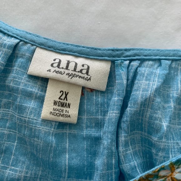 NWT a.n.a Women's Plus Top Blouse, Size 2X - Picture 5 of 12